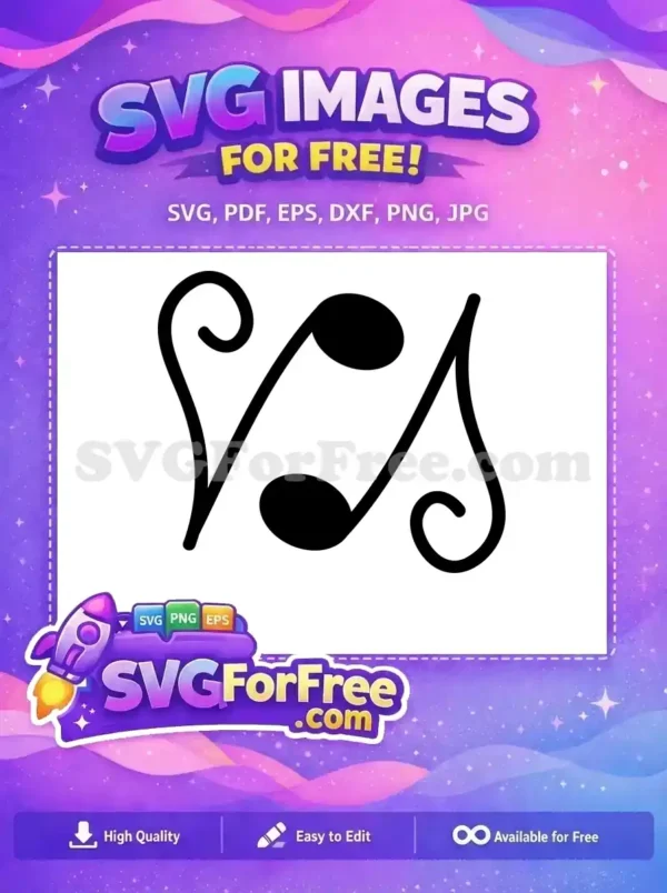 Free Music Notes Free Heart Lyrics Music Free SVG