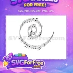 Free Swirling Musical Notes Free Black Treble Clef Music SVG Free SVG - Instant Download