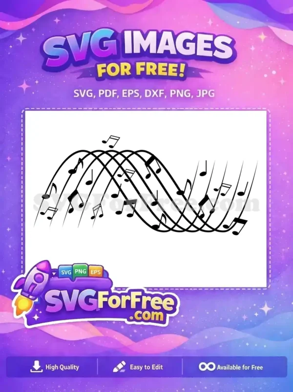 Free Music Note Free Treble Clef Sheet Music Free SVG 1