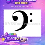 Free Musical Note Free Clef Note Music Free SVG - Instant Download
