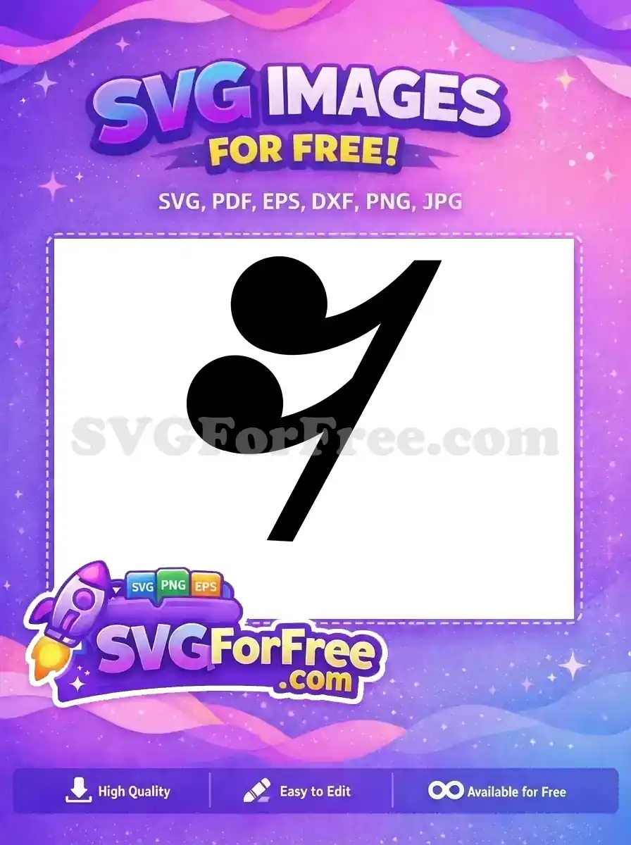 Free Musical Note Free Treble Clef Music Free SVG 6