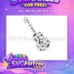 Free Musical Notes Free Treble Clef Music Free SVG 7 - Instant Download