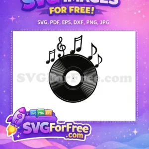 Free Black Vinyl Free Music Notes Album Free SVG Free Black Vinyl Free Music Notes Album Free SVG