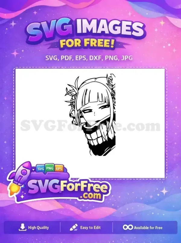 Free Anime Character Free Confident Face My Hero Free SVG