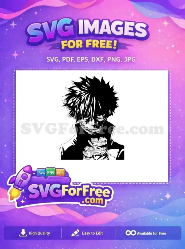 Free Anime Hero Eyes Free Manga Character My Hero Academia Free SVG