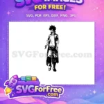 Free Anime Hero Free Academia Character Movie Free SVG - Instant Download