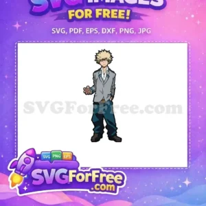 Free Angry Expression Free Katsuki Bakugo My Hero Academia Free SVG