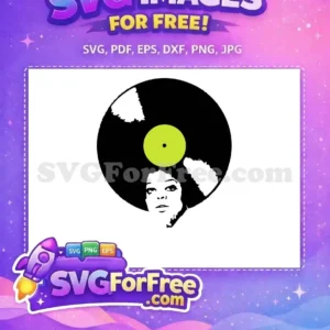 Free Afro Silhouette Free Green Record Black Music Free SVG Free Afro Silhouette Free Green Record Black Music Free SVG