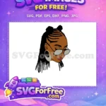 Free Afro Hairstyle Free Sunglasses Natural Hair Woman Free SVG - Instant Download