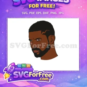 Free Angry Gaze Free Afro Hairstyle Man Free SVG