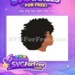 Free Brown Skin Free Yellow Lips Natural Hair Free SVG - Instant Download