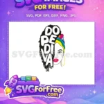 Free Dope Diva Natural Hair Free Afro Girl Free SVG - Instant Download