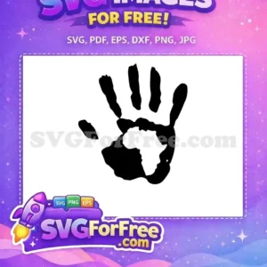 Free Africa Continent Hand Free Black History Month Free SVG
