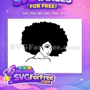 Free Afro Hairstyle Free Black Woman Silhouette Portrait Free SVG