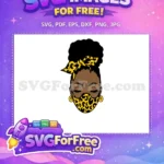 Free Leopard Mask Free Yellow Headband Afro Free SVG - Instant Download