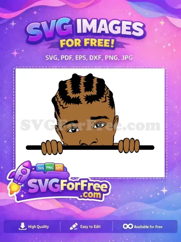 Free Brown Skin Free Cornrows Natural Hair Afro Free SVG