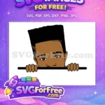 Free Curious Eyes Free Natural Hair Afro Peek Free SVG - Instant Download