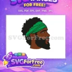 Free Green Headband Free Brown Skin One Free SVG - Instant Download