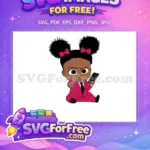 Free Afro Puffs Free Pink Suit Boss Baby Free SVG 1 - Instant Download