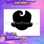 Free Vanellope Black Hair Free Licorice Tie Wreck-It Ralph Free SVG - Instant Download