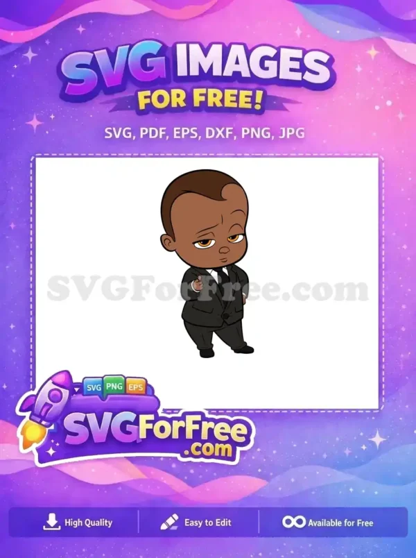 Free Boss Baby Afro Hair Free Thumbs Up Movie Free SVG