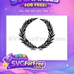 Free Laurel Wreath Silhouette Free Winner Victory Symbol New Free SVG - Instant Download