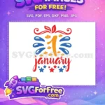 Free Red Swirl Free Orange Heart New Year Free SVG - Instant Download