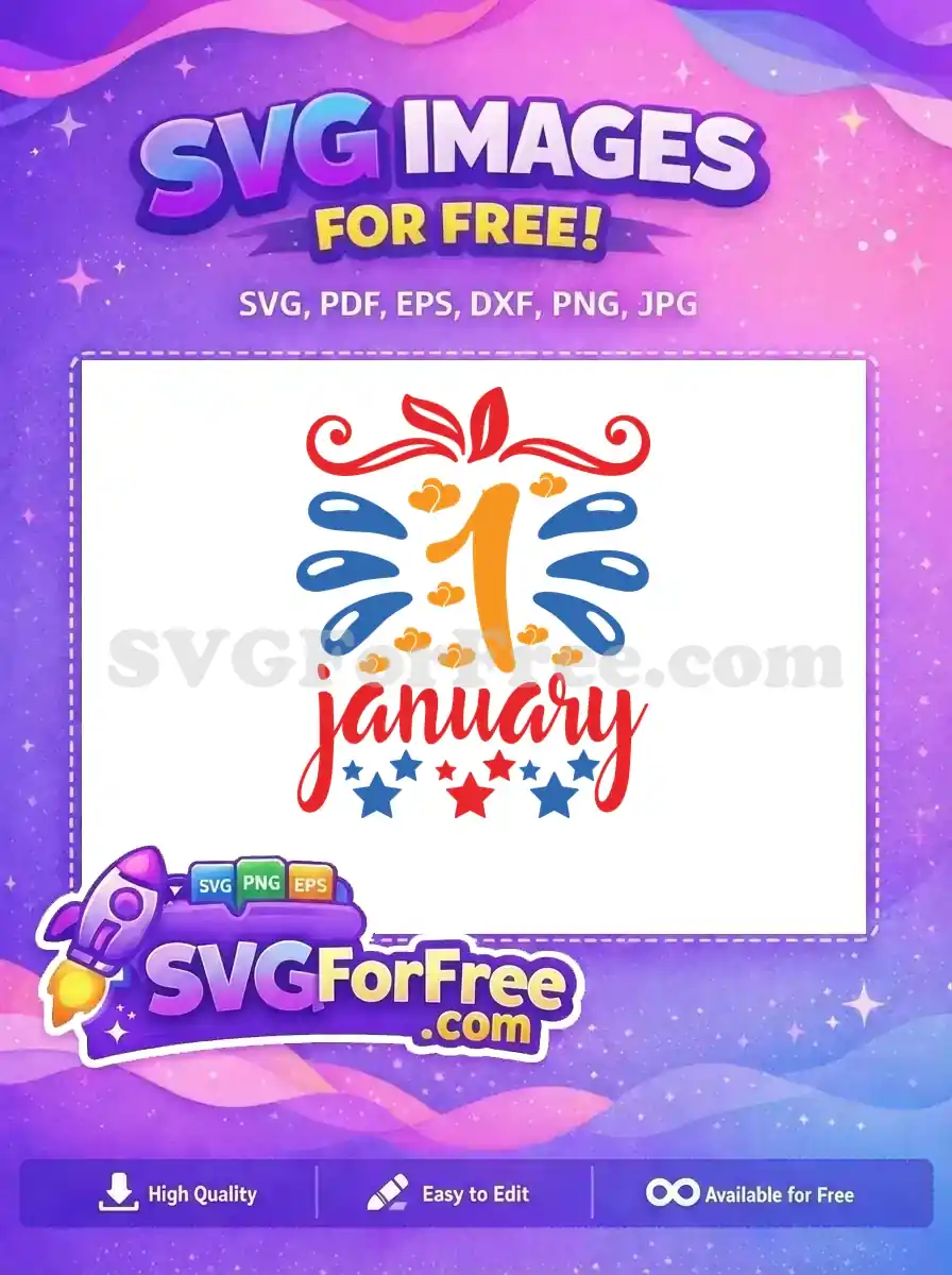 Free Red Swirl Free Orange Heart New Year Free SVG