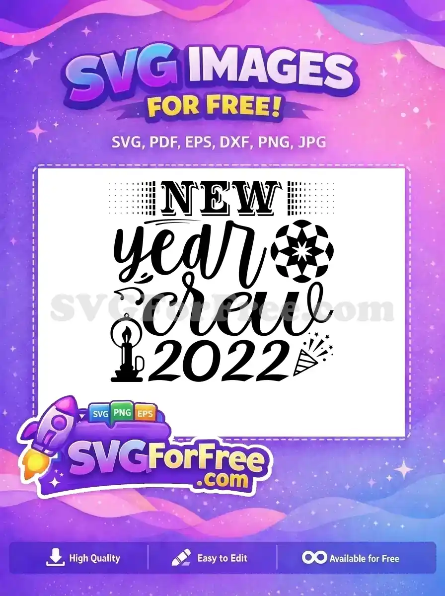 Free Candle Lamp Free Year Crew 2022 New Year Free SVG