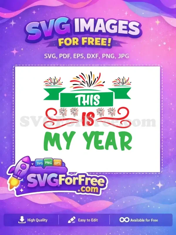 Free Colorful Fireworks Free New Year Quotes This Free SVG