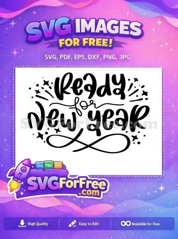 Free Sparkly Celebration Free Festive New Year Quotes Free SVG 2