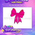 Free Magenta Bow Free Newborn Bow Clipart Free SVG - Instant Download