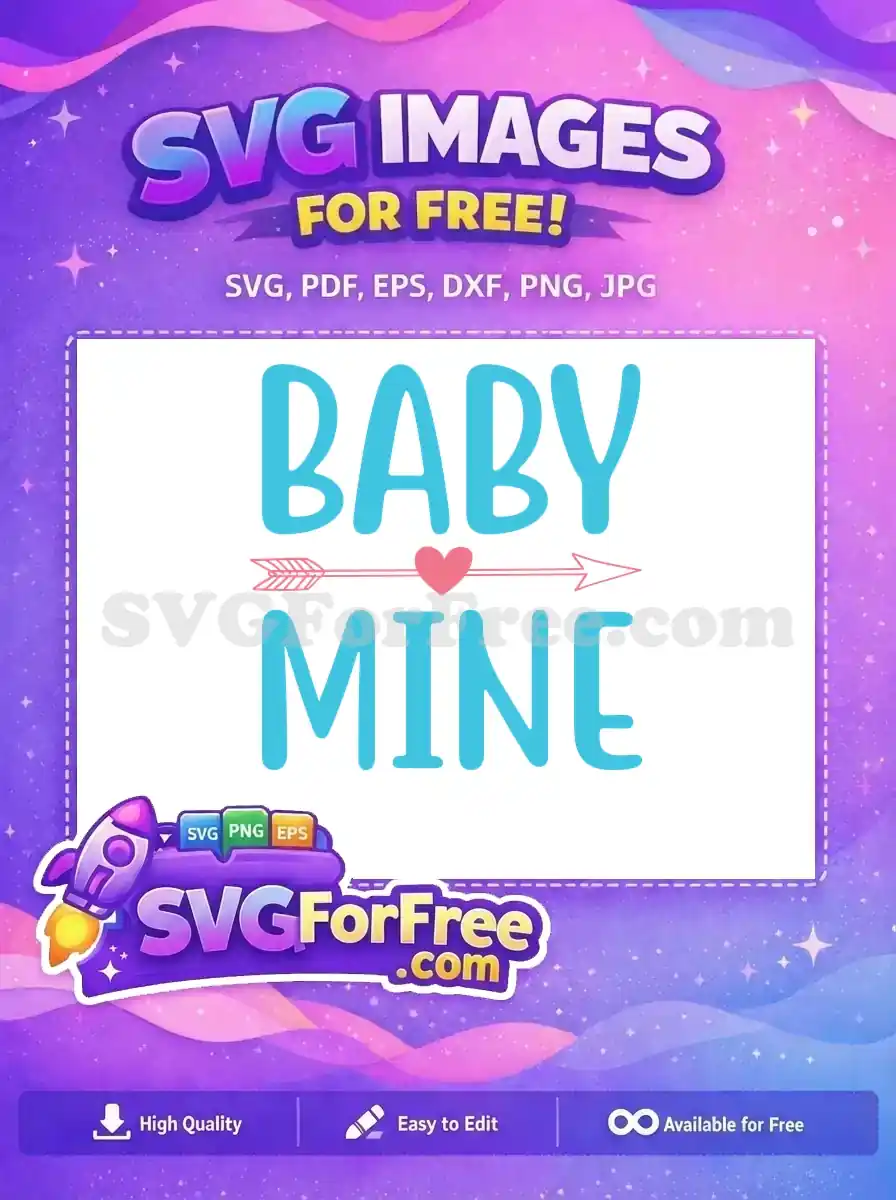 Free Baby Mine Arrow Free Heart Newborn Free SVG