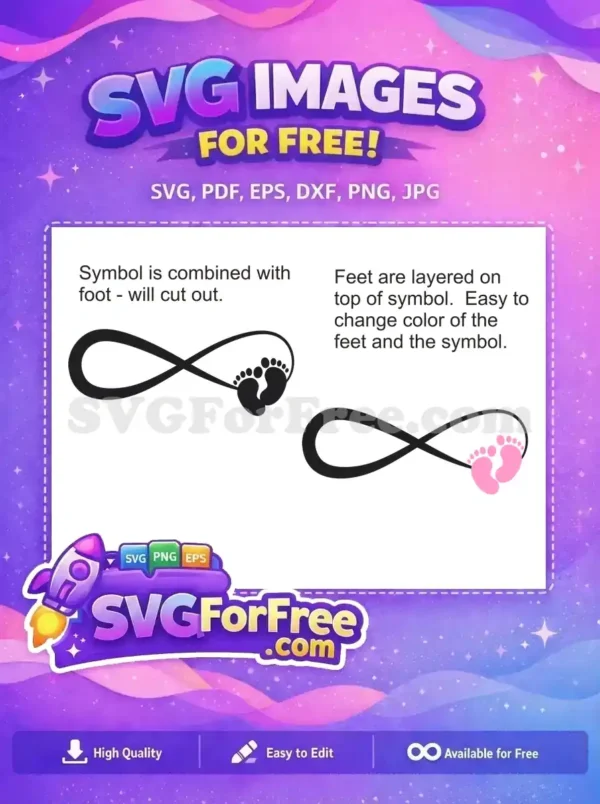 Free Infinity Symbol Free Baby Feet Newborn Free SVG 1