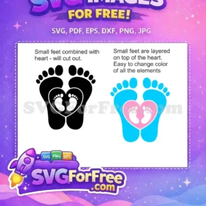 Free Baby Feet Free Heart Pink Blue Newborn Free SVG Free Baby Feet Free Heart Pink Blue Newborn Free SVG
