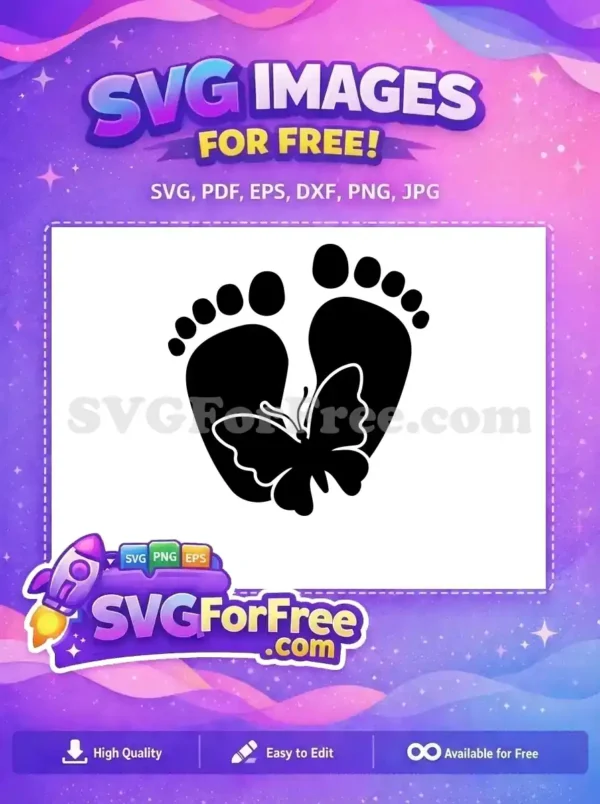 Free Sleeping Newborn Free Baby feet 1 Free SVG