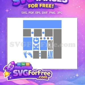 Free Baby Footprints Free KG CM AM Newborn Free SVG