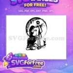 Free Jack Skellington Smile Free Zero Dog Nightmare Before Christmas Free SVG - Instant Download