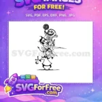 Free Stacked Lock Shock Barrel Free Smiling Holding Lollipop Nightmare Free SVG - Instant Download