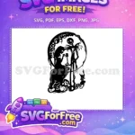 Free Jack and Sally Free Rose Silhouette Nightmare Before Christmas Free SVG - Instant Download