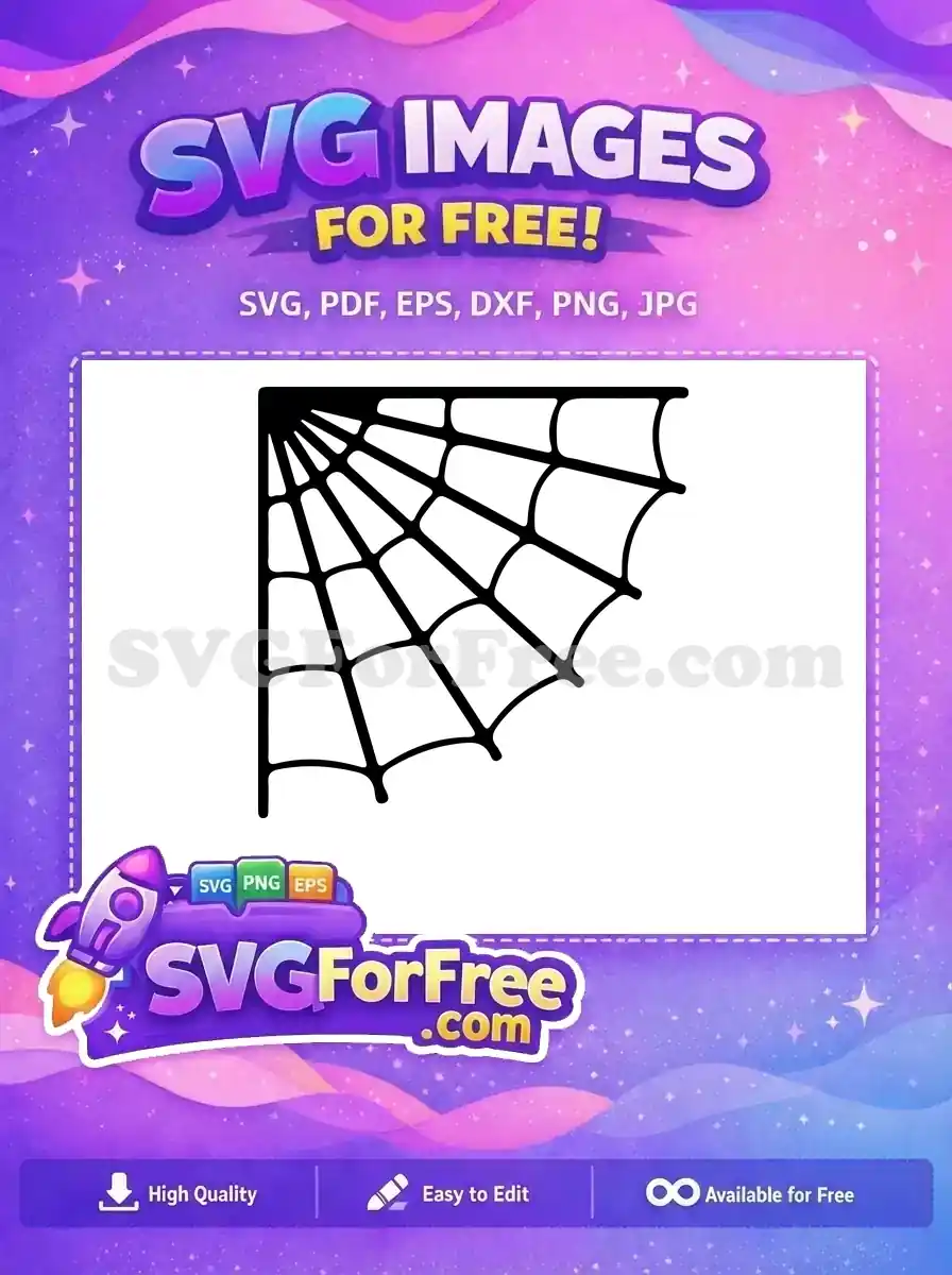 Free Corner Cobweb Free Spooky Pattern Nightmare Before Christmas Free SVG