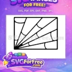 Free Simple Corner Free Spiderweb Nightmare Before Christmas Free SVG - Instant Download