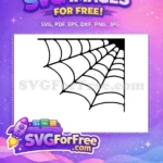 Free Corner Cobweb Free Halloween Decoration Nightmare Before Christmas Free SVG - Instant Download