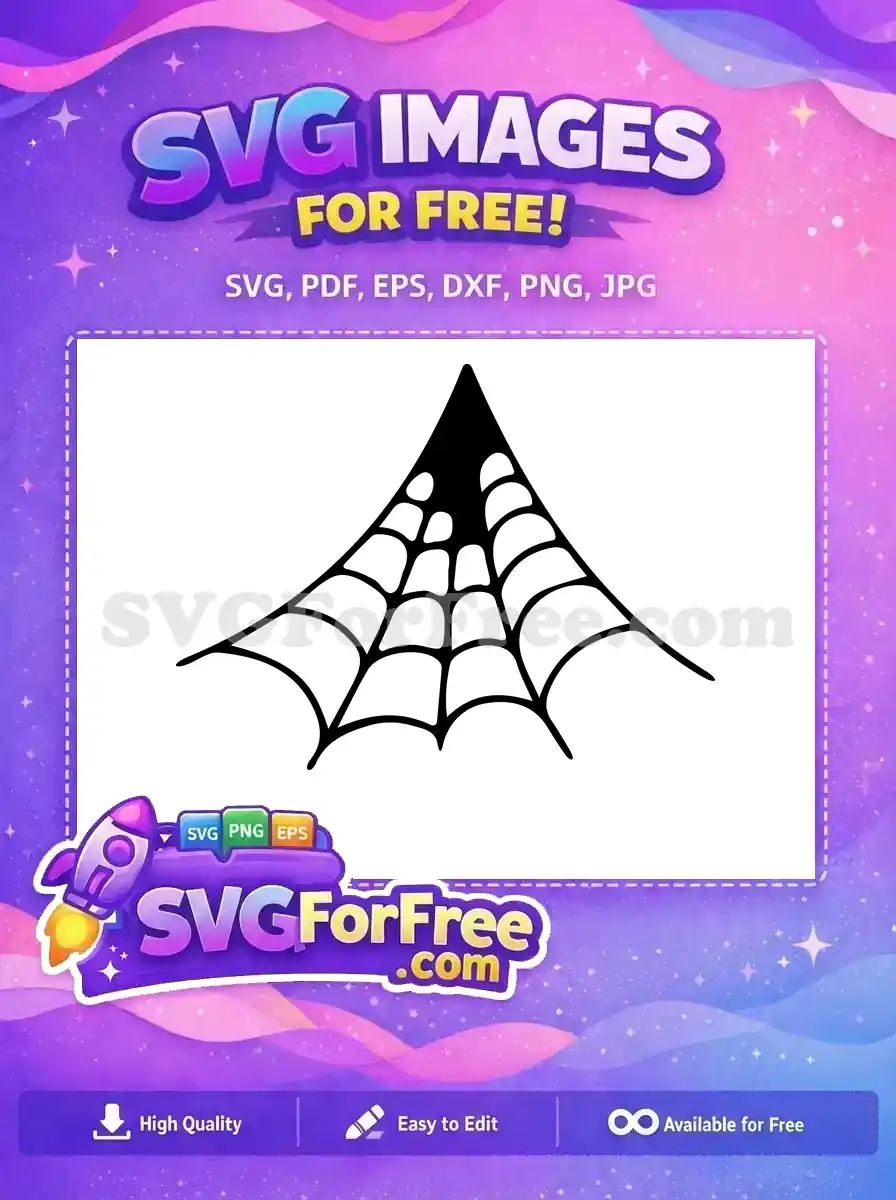 Free Black Cobweb Free Nightmare Before Christmas Free SVG
