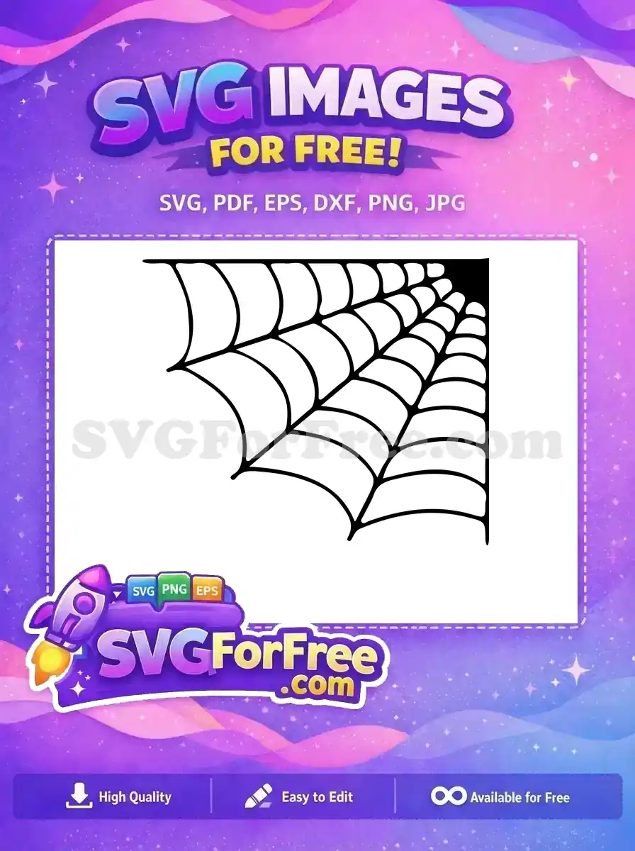 Free Corner Spider Web Free Halloween Decoration Nightmare Before Christmas Free SVG