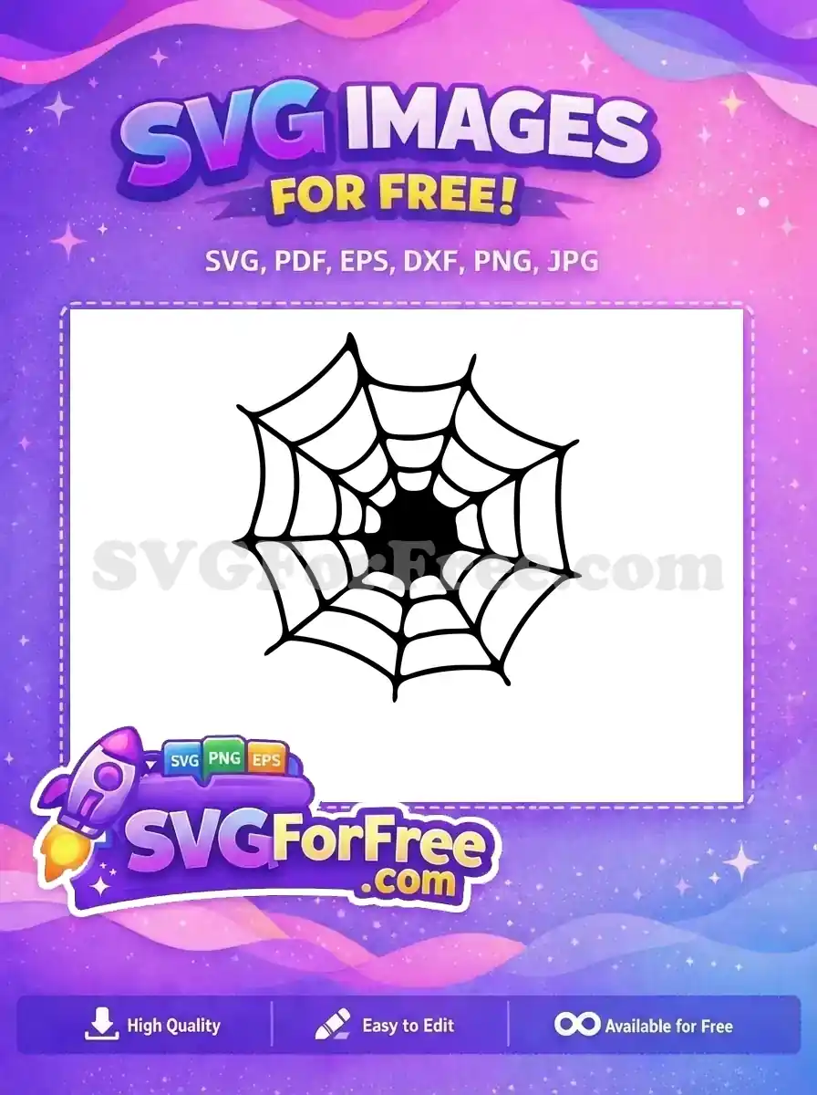 Free Curled Spiderweb Free Halloween Nightmare Before Christmas Free SVG