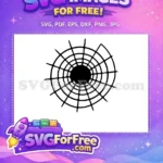 Free Spooky Black Web Free Halloween Decoration Nightmare Before Christmas Free SVG - Instant Download