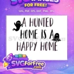 Free Spooky Lettering Free Haunted Home Nightmare Before Christmas Free SVG - Instant Download