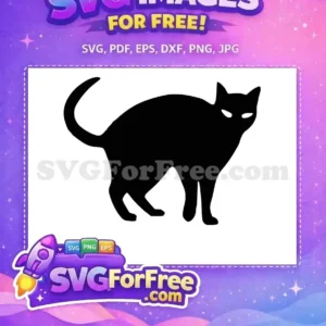 Free Arched Back Free Glowing Eyes Nightmare Before Christmas Free SVG