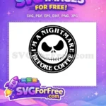 Free Jack Skellington Free Nightmare Before Coffee Free SVG - Instant Download